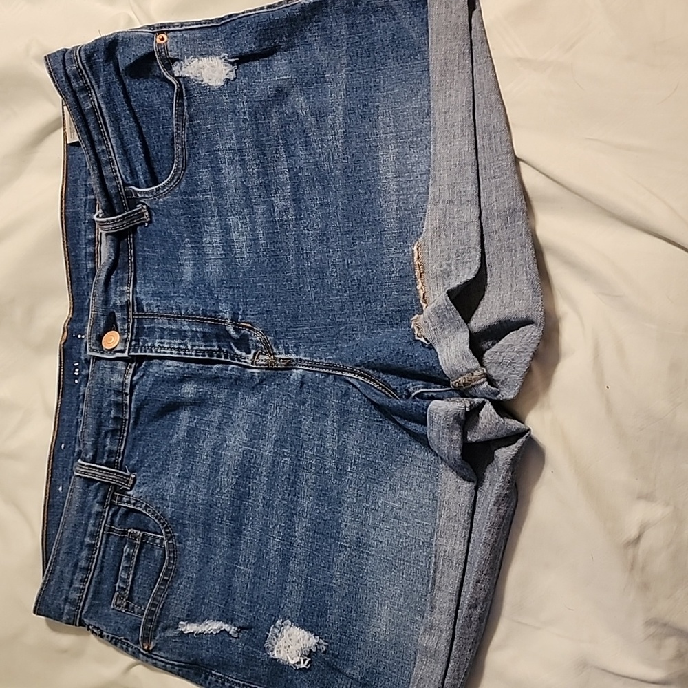 Distressed old navy shorts